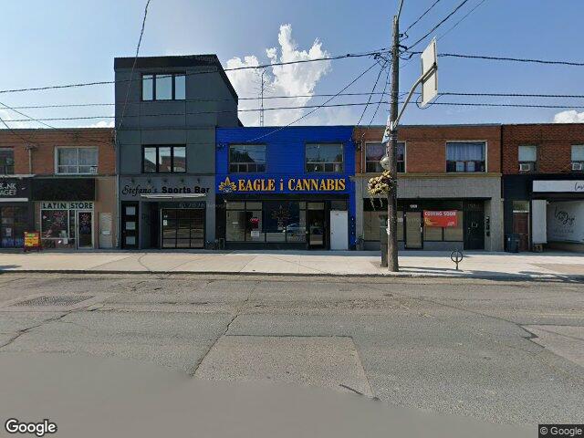 Street view for Eagle i Cannabis, 1982 Eglinton Ave W, Toronto ON