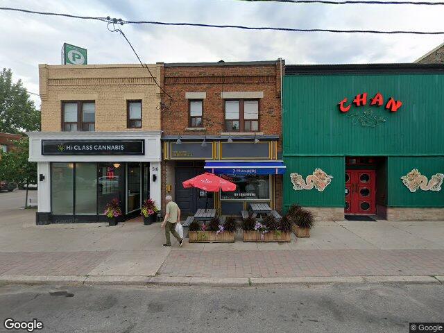 Street view for Hi Class Cannabis, 518 Eglinton Ave W, Toronto ON