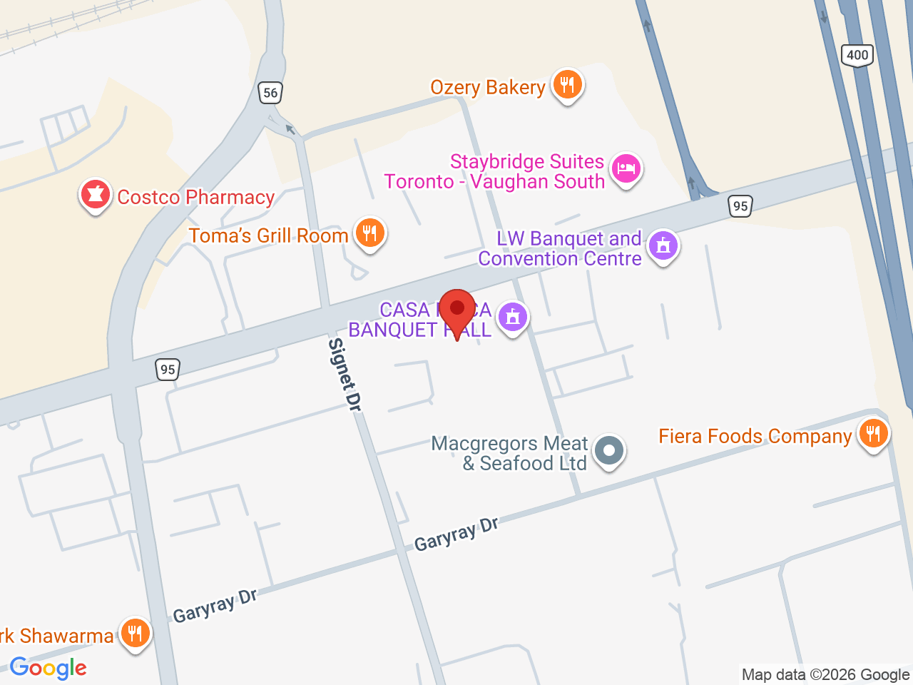 Street map for Northern Fire Cannabis, 4801 Steeles Ave W #7, Toronto ON