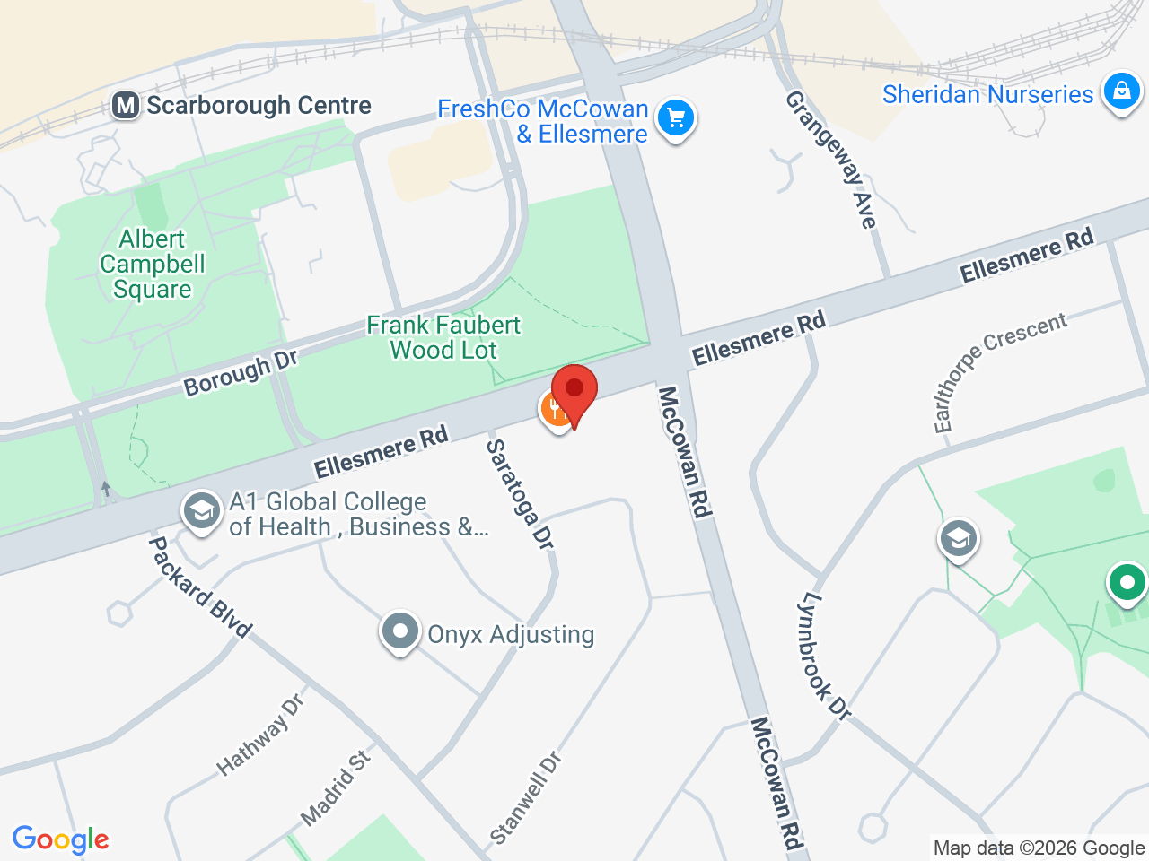 Street map for Good Cookie, 1595 Ellesmere Rd, Scarborough ON