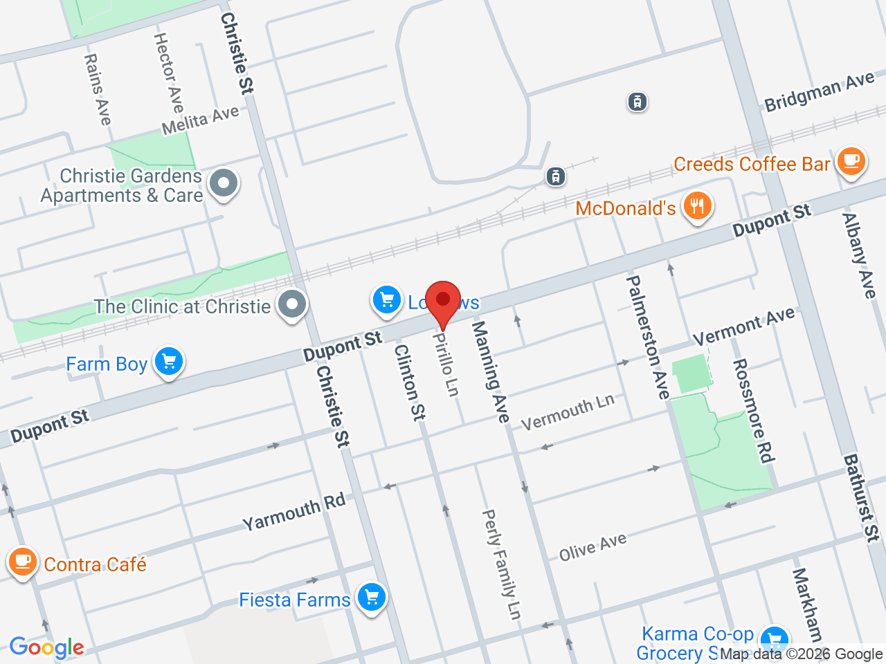 Street map for Cosmo Canna, 613 Dupont St, Toronto ON