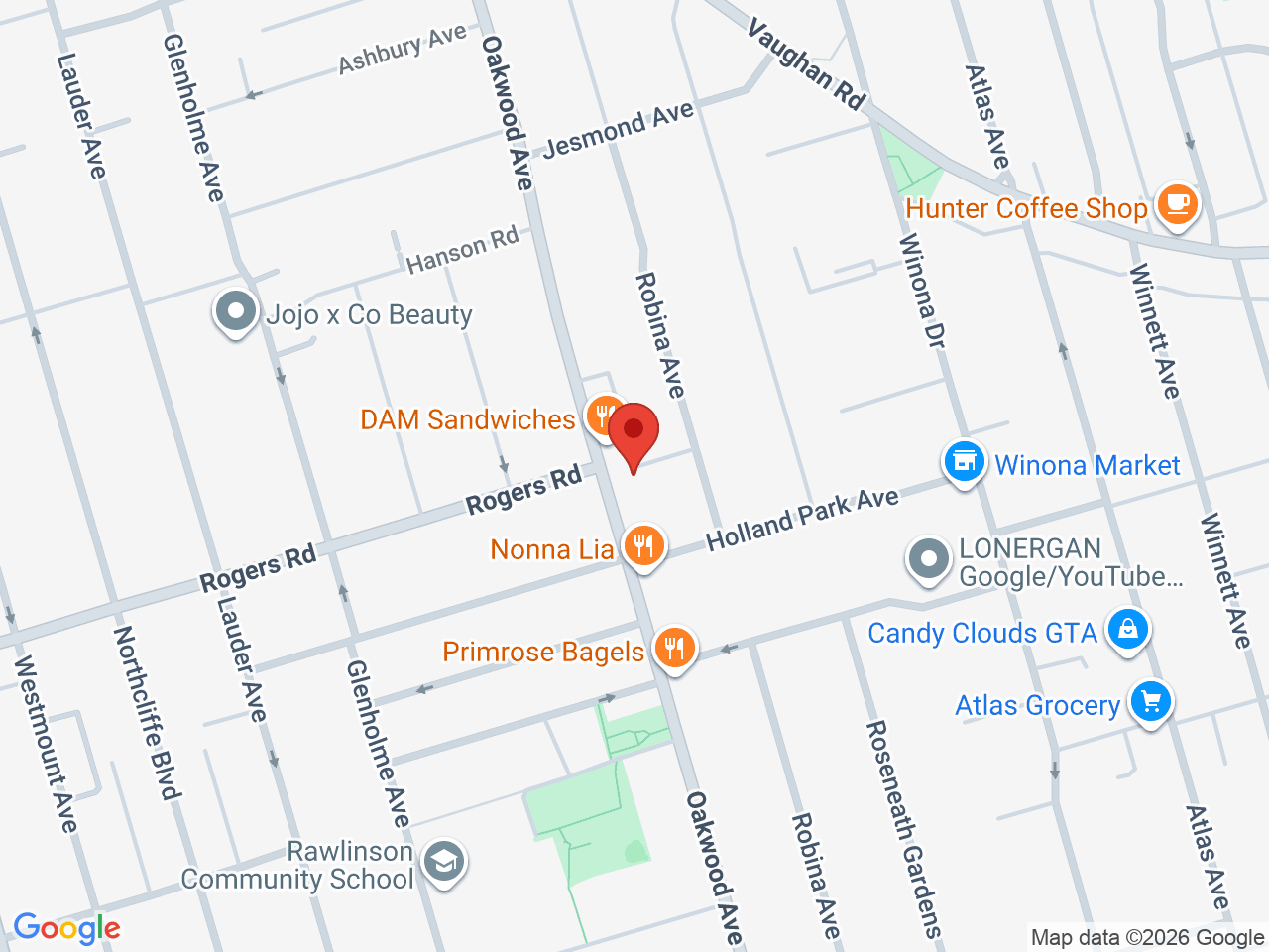 Street map for Weedjar, 355 Oakwood Ave, Toronto ON