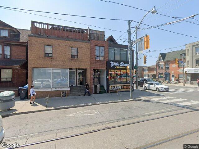 Street view for Yerba Buena Cannabis, 1111 College St, Toronto ON