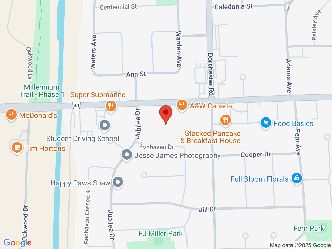 Street map for Sparkle Cannabis Company, 7000 McLeod Rd Unit 9, Niagara Falls ON