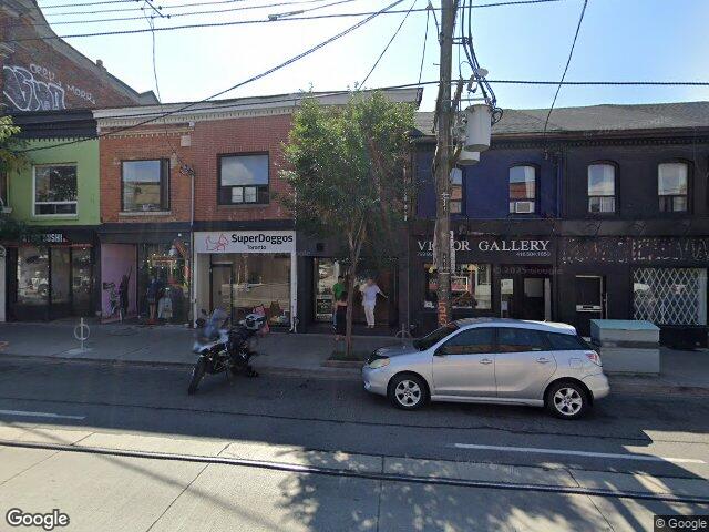Street view for Fire & Flower Cannabis Co., 797 Queen St W, Toronto ON