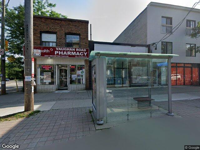 Street view for Hidden Leaf Cannabis, 218 Vaughan Rd, Toronto ON