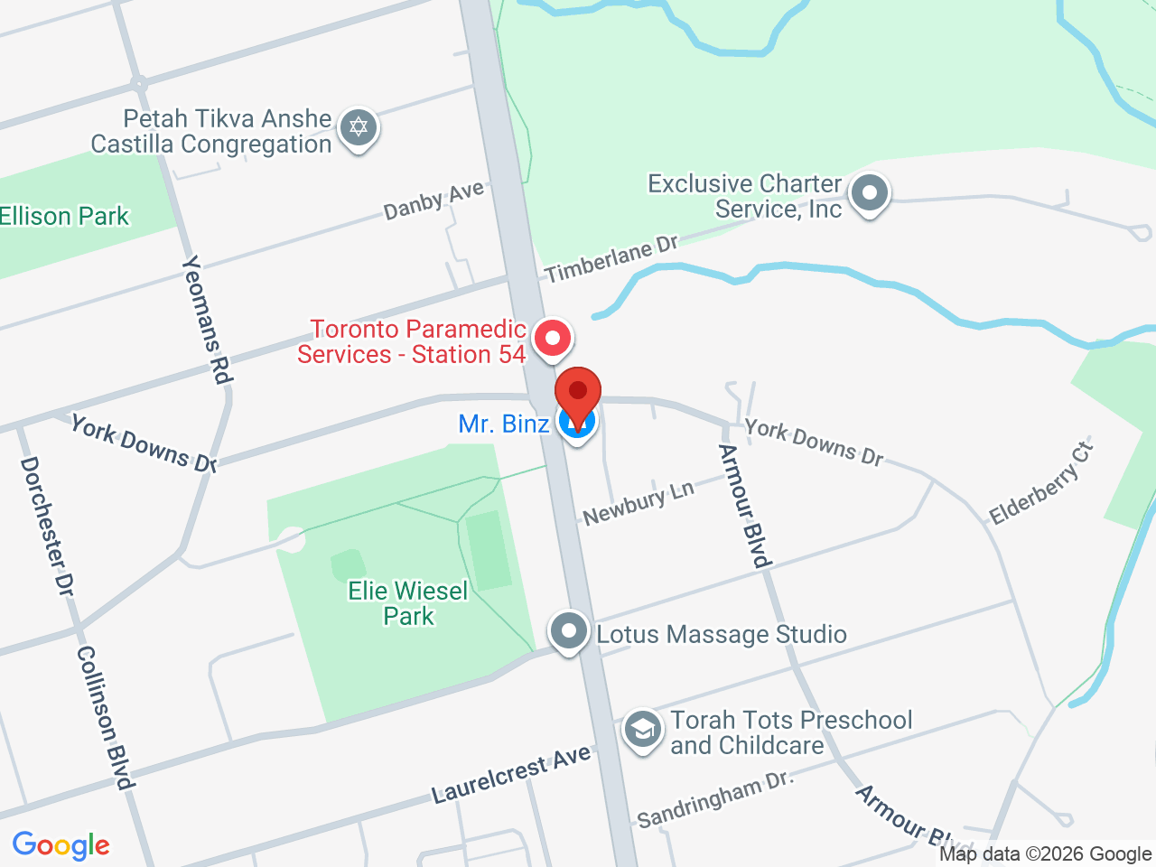 Street map for Modern Day Cannabis, 4119 Bathurst St, North York ON