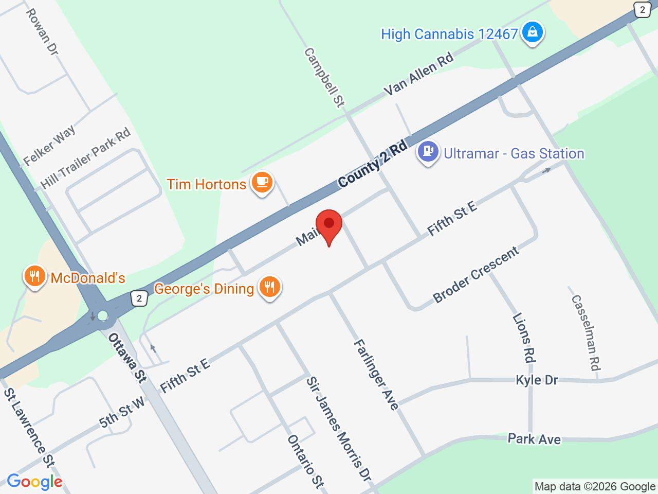 Street map for Morrisburg Cannabis, 137 Main St, Morrisburg ON