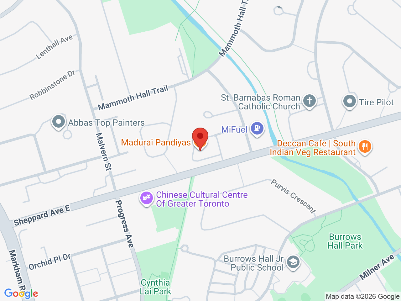 Street map for Northern Tokes, 5780 Sheppard Ave E, Scarborough ON