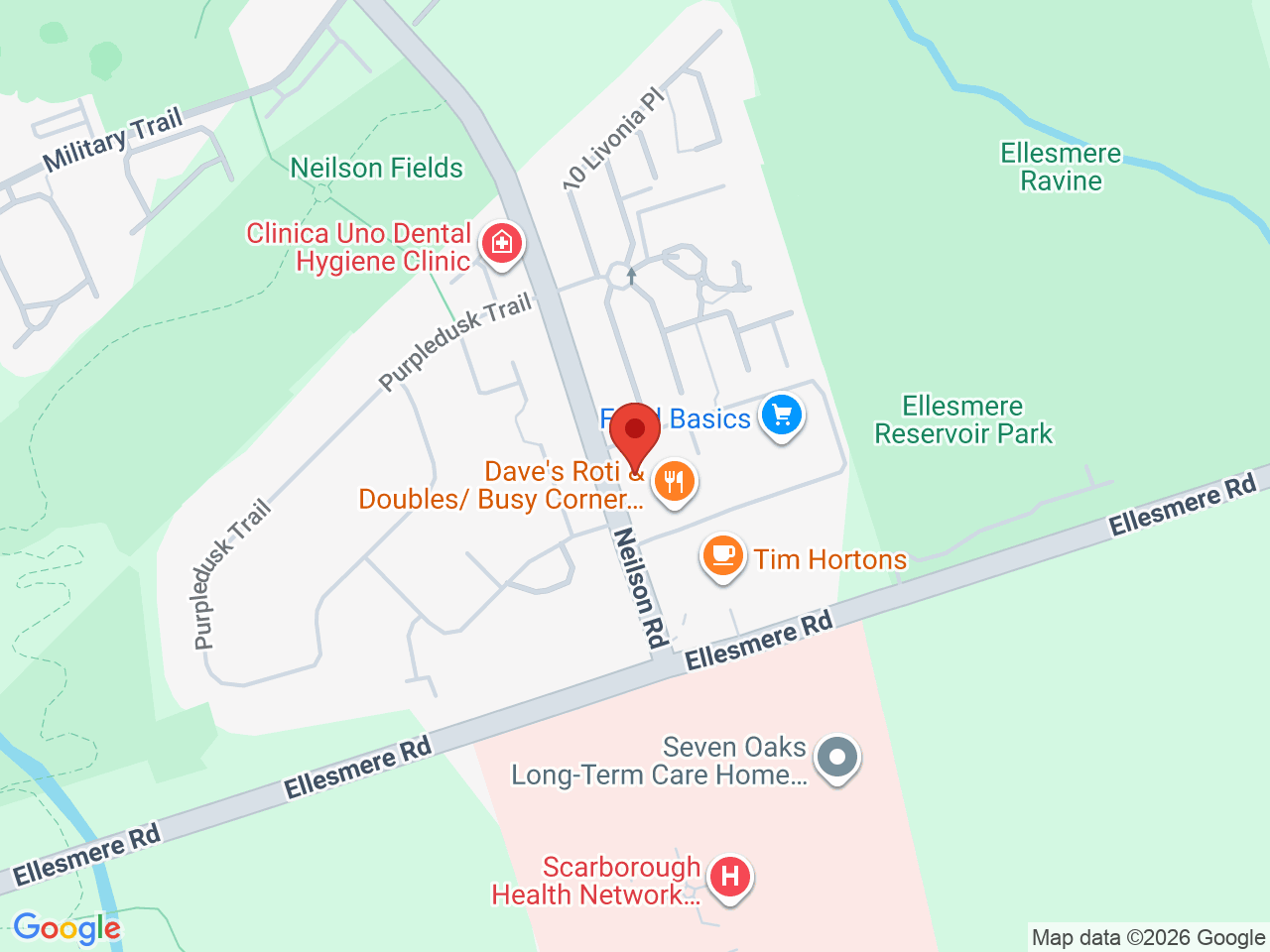 Street map for Moksha Cannabis, 2852 Ellesmere Rd, Scarborough ON
