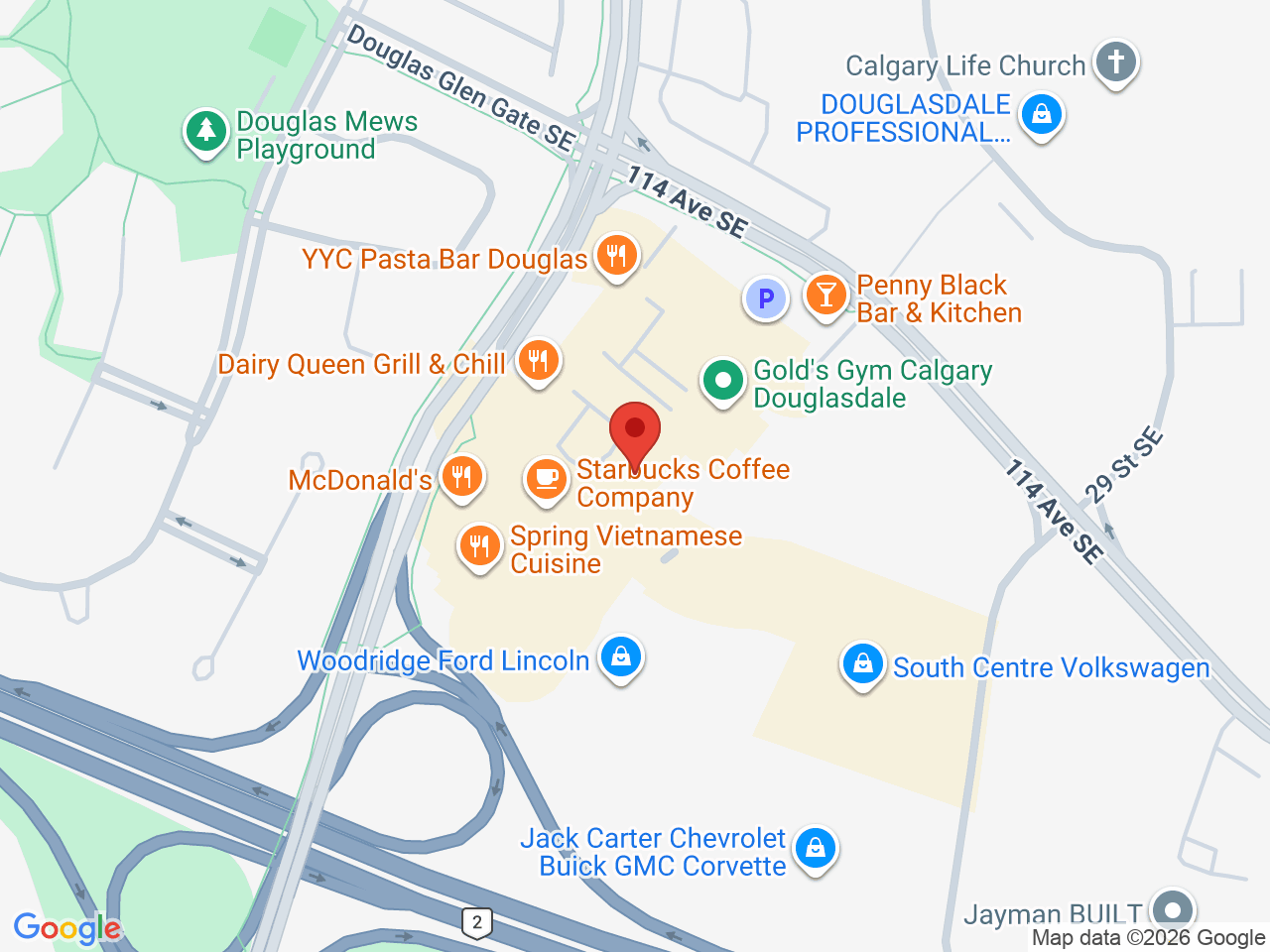 Street map for Value Buds, 148-11520 24 St SE, Calgary AB