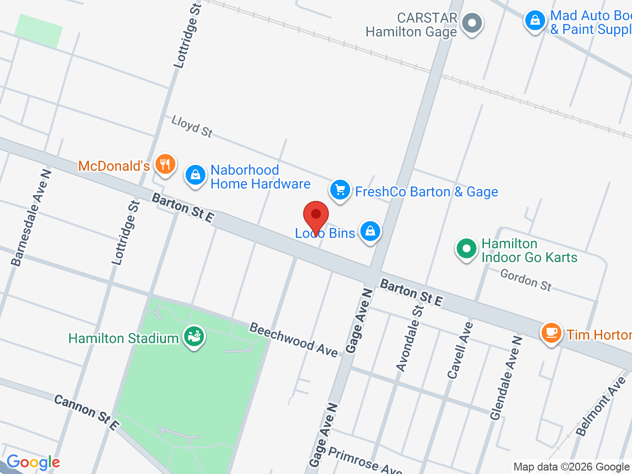 Street map for Value Buds, 859 Barton St E, Hamilton ON