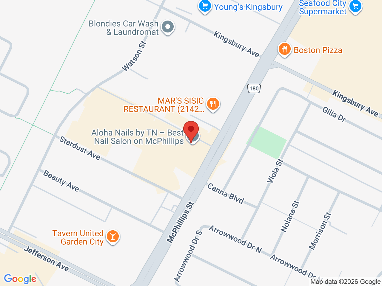 Street map for Value Buds, 110-2136 McPhillips St, Winnipeg MB