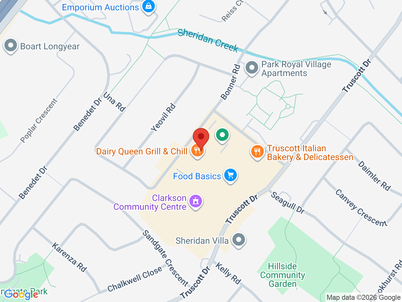 Street map for Flowertown Cannabis, 2425 Truscott Dr, Mississauga ON
