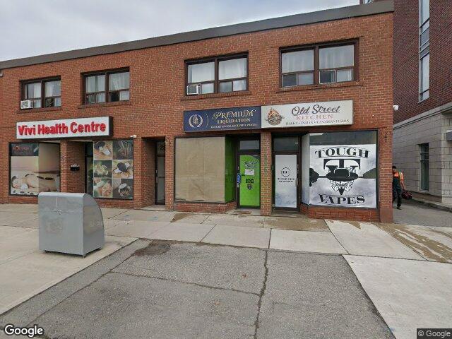 Street view for Tough Bud Cannabis, 296 Lakeshore Rd W, Mississauga ON