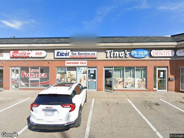 Street view for Hunny Pot Cannabis, 980 Burnhamthorpe Rd E, Mississauga ON