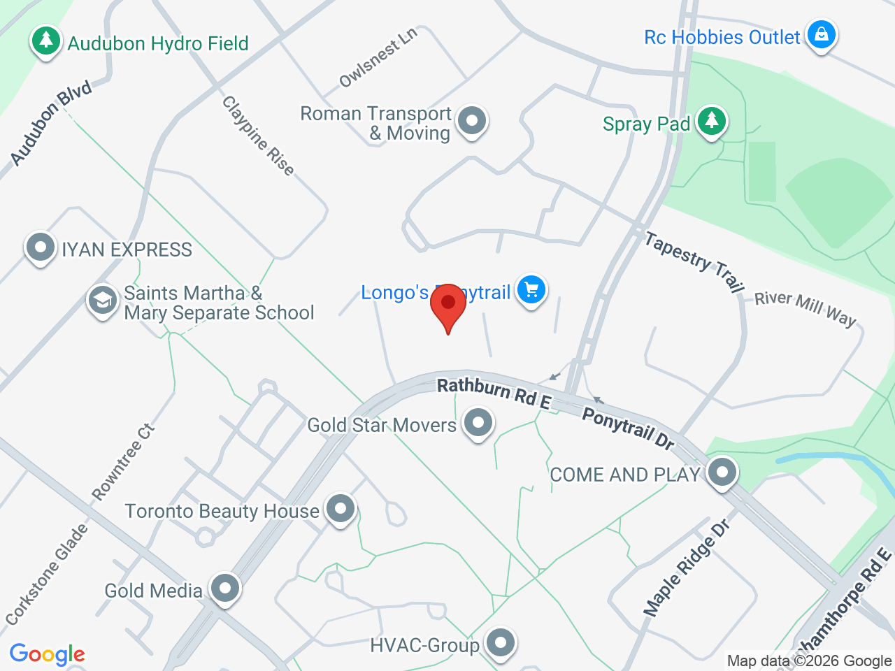 Street map for Canna Cabana, 1891 Rathburn Rd E, Mississauga ON