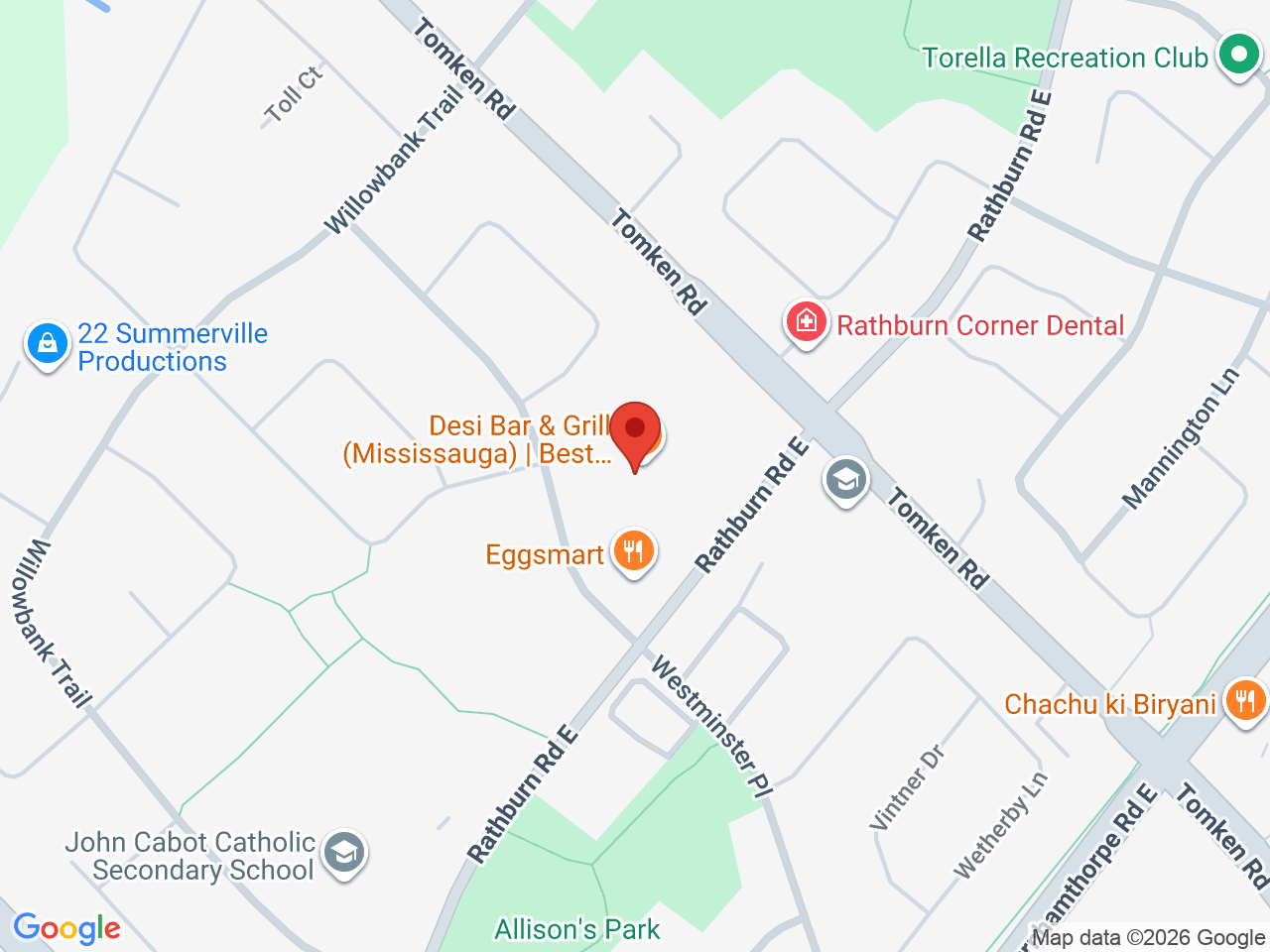 Street map for Canna Cabana, 925 Rathburn Rd E, Mississauga ON