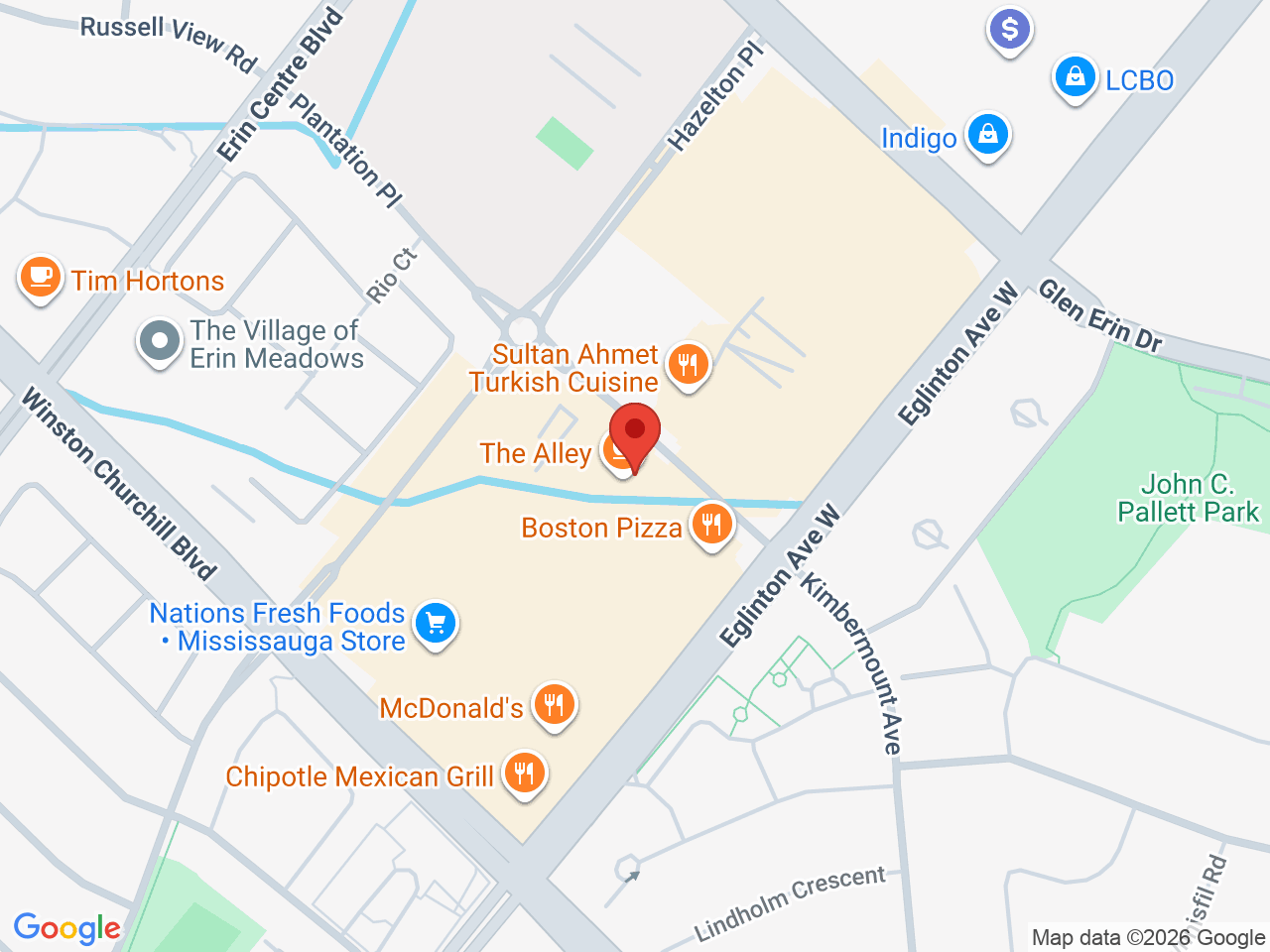 Street map for Canna Cabana, 2901 Eglinton Ave W Unit 6, Mississauga ON