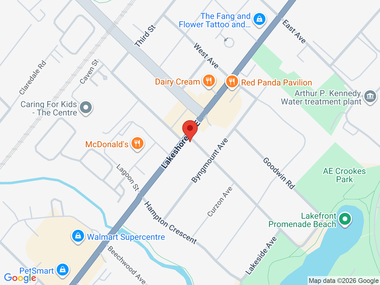 Street map for Cannabis Hut, 632 Lakeshore Rd E, Mississauga ON
