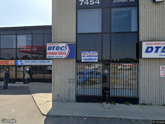 Street view for Dope Cannabis, 7454 Airport Rd Unit I, Mississauga ON