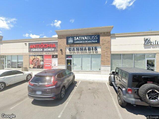 Street view for Sativa Bliss Cannabis Boutique, 3460 Platinum Dr Unit 23, Mississauga ON