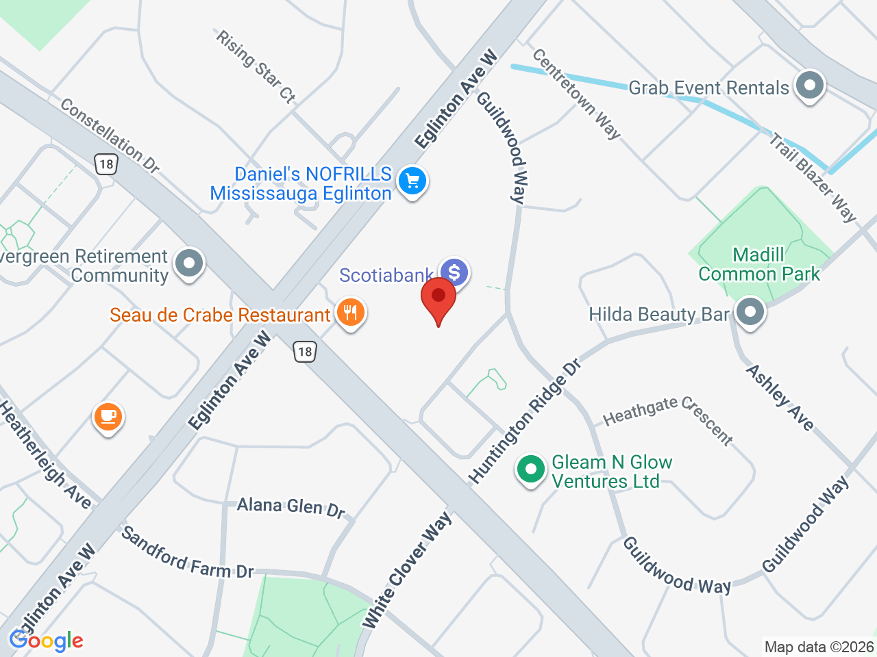 Street map for The Woods Cannabis, 660 Eglinton Ave W unit 7, Mississauga ON