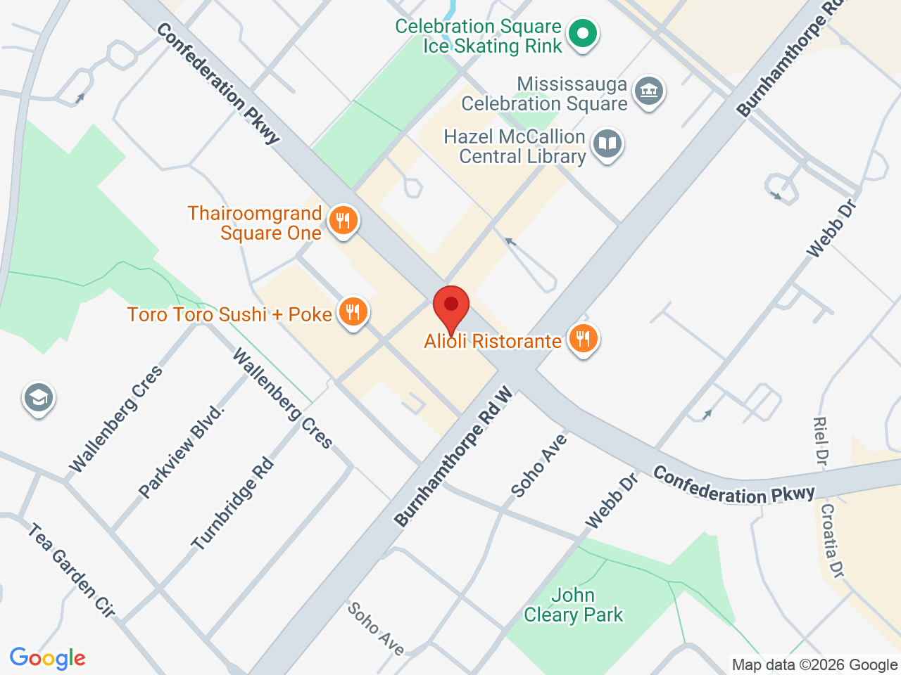 Street map for Hunny Pot Cannabis, 4036 Confederation Pky, Mississauga ON
