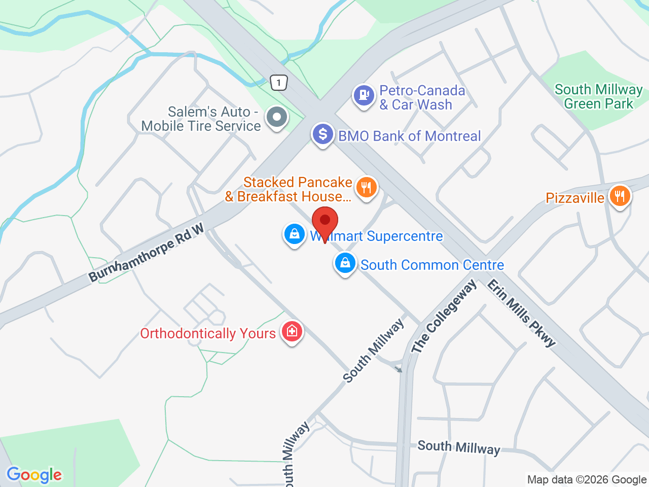 Street map for Pop's Cannabis Co., 2136 Burnhamthorpe Rd W, Mississauga ON