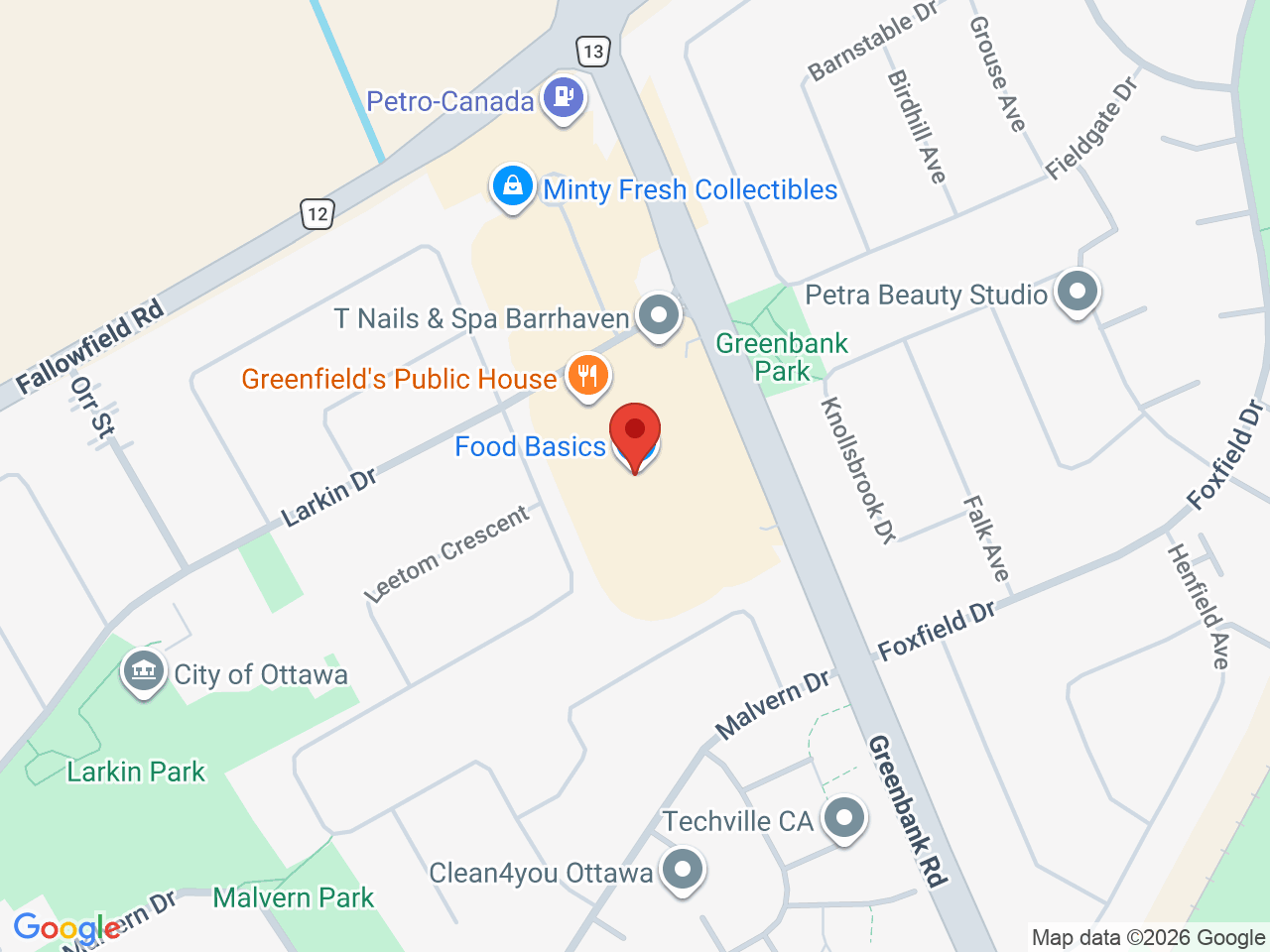 Street map for Purple Meadow Cannabis, 900 Greenbank Rd, Nepean ON