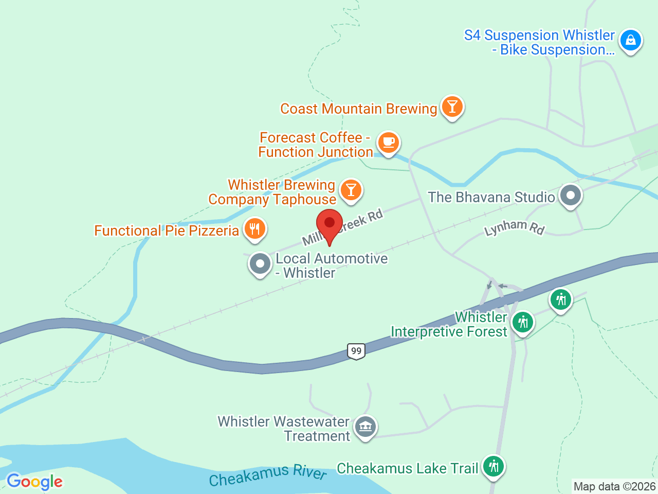 Street map for A Little Bud, 1050 Millar Creek Rd #1, Whistler BC