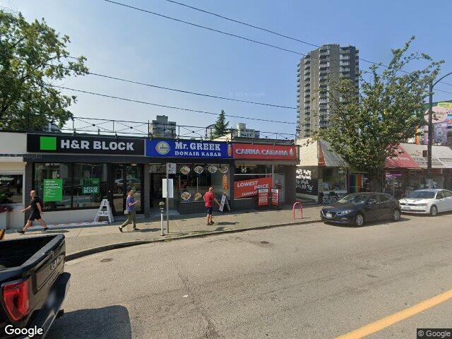 Street view for Canna Cabana, 1208 Davie St, Vancouver BC