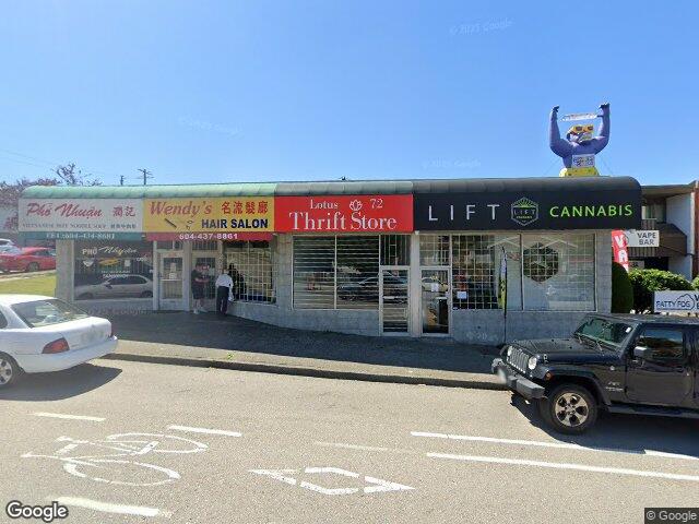 Street view for Lift Cannabis, 2983 Rupert St, Vancouver BC