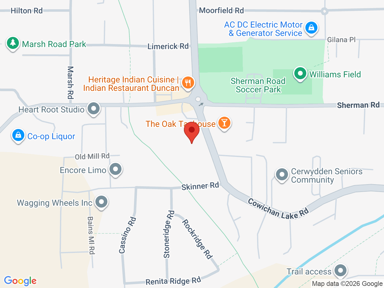 Street map for Plane Jane Cannabis Co, 3292A Cowichan Lake Rd, Duncan BC