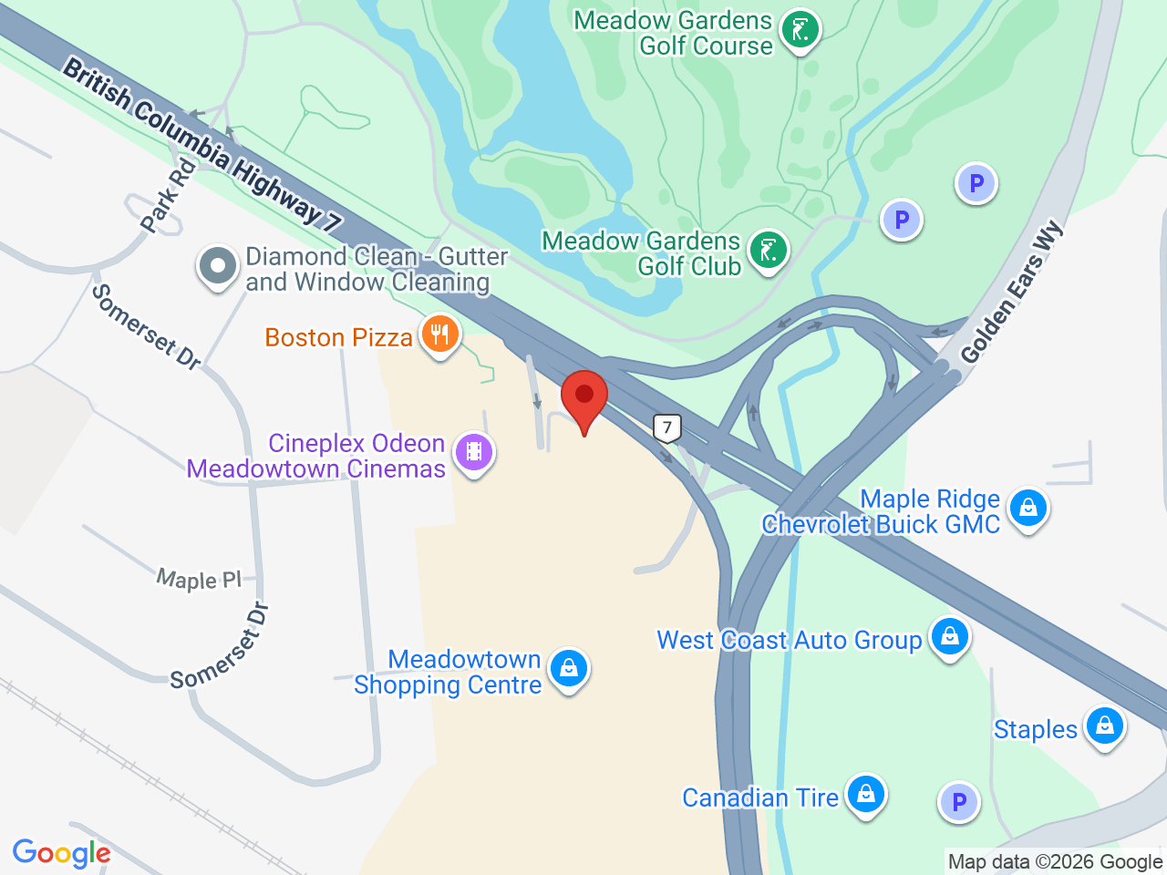 Street map for Seed and Stone, 19800 Lougheed Hwy. #725, Pitt Meadows BC