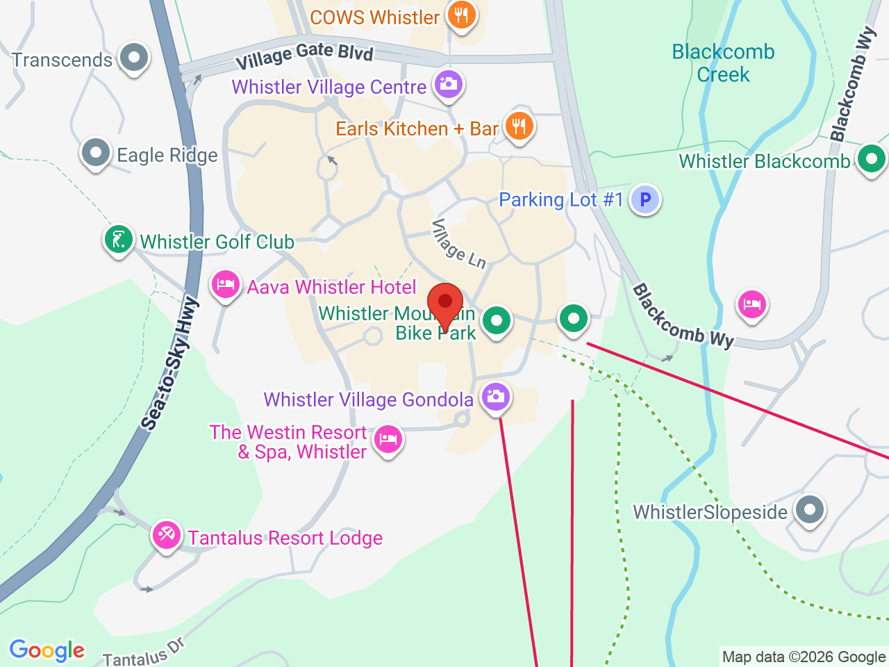 Street map for This Is Cannabis, 4293 Mountain Square #201, Whistler BC
