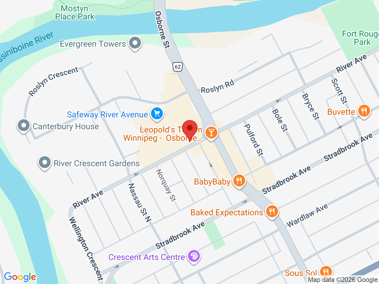 Street map for Canna Cabana, 481 River Ave #2, Winnipeg MB