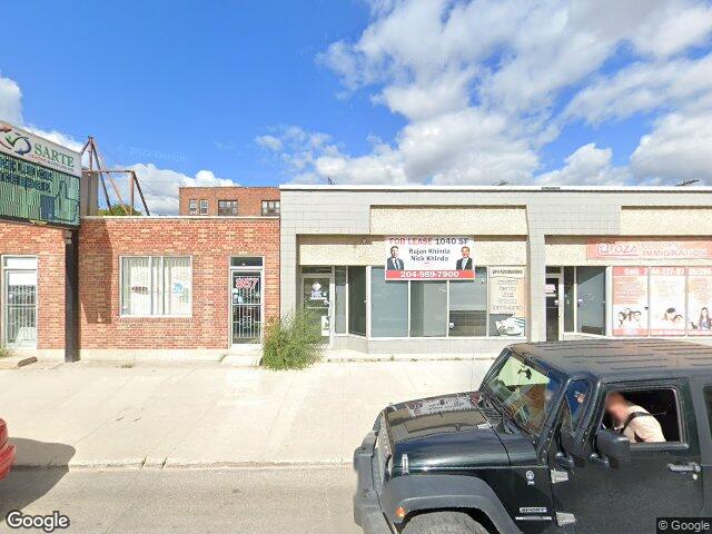 Street view for Cannazonia Cannabis, 853 Notre Dame Ave, Winnipeg MB