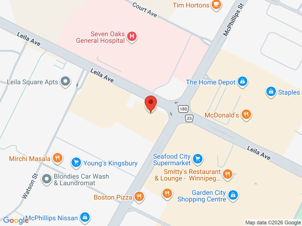 Street map for Fat Panda Vape Shop, 2230 McPhillips St #6, Winnipeg MB