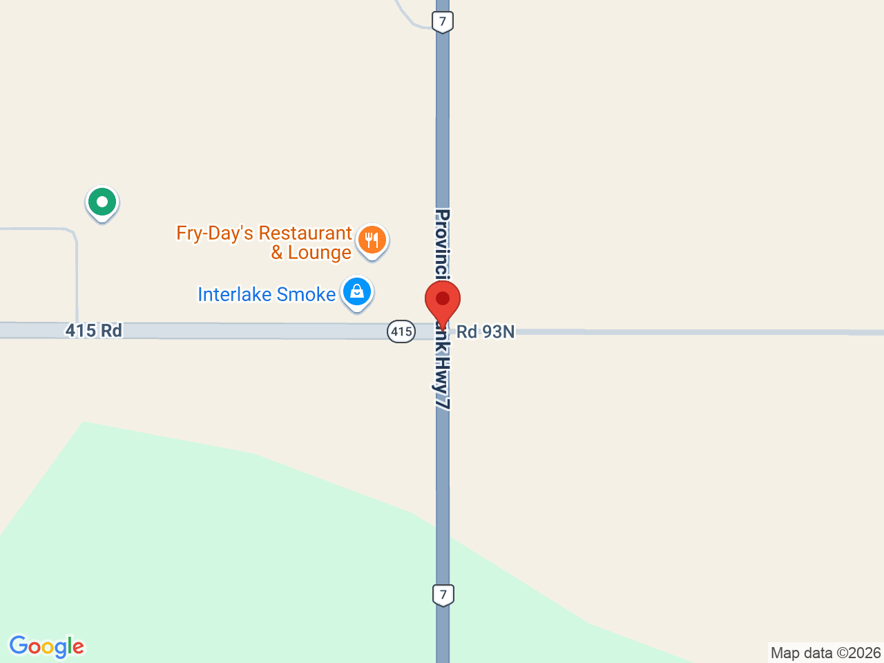 Street map for Interlake Smoke, Unit B 8156 E PR 415 &, MB-7, Teulon MB