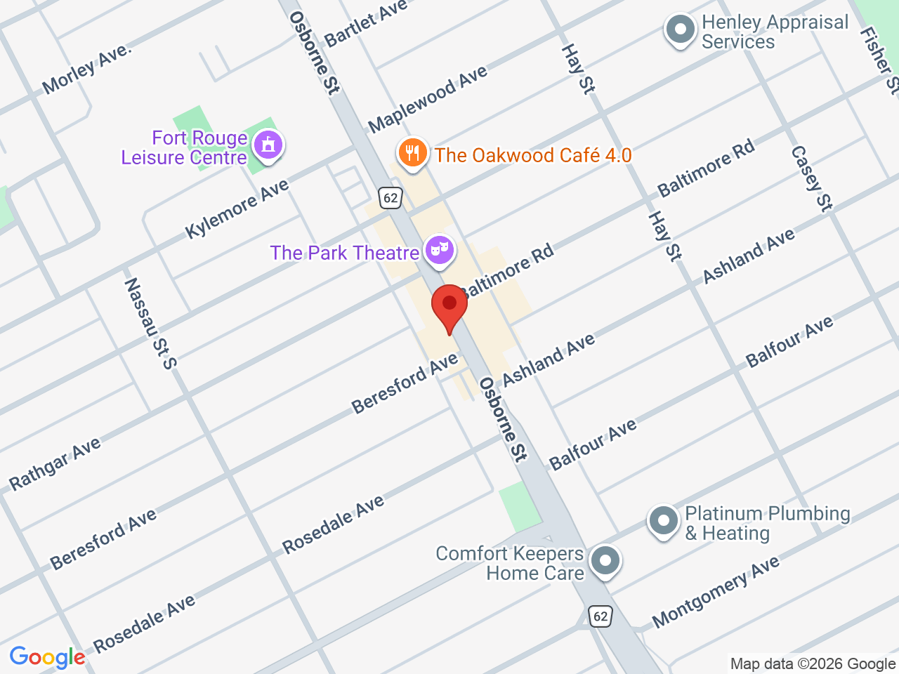 Street map for Parrot Pot Shop, 719 Osborne St, Winnipeg MB
