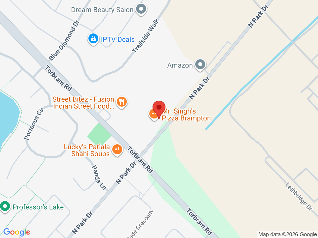 Street map for 6ix Cannabis, 2120 N Park Dr #26, Brampton ON