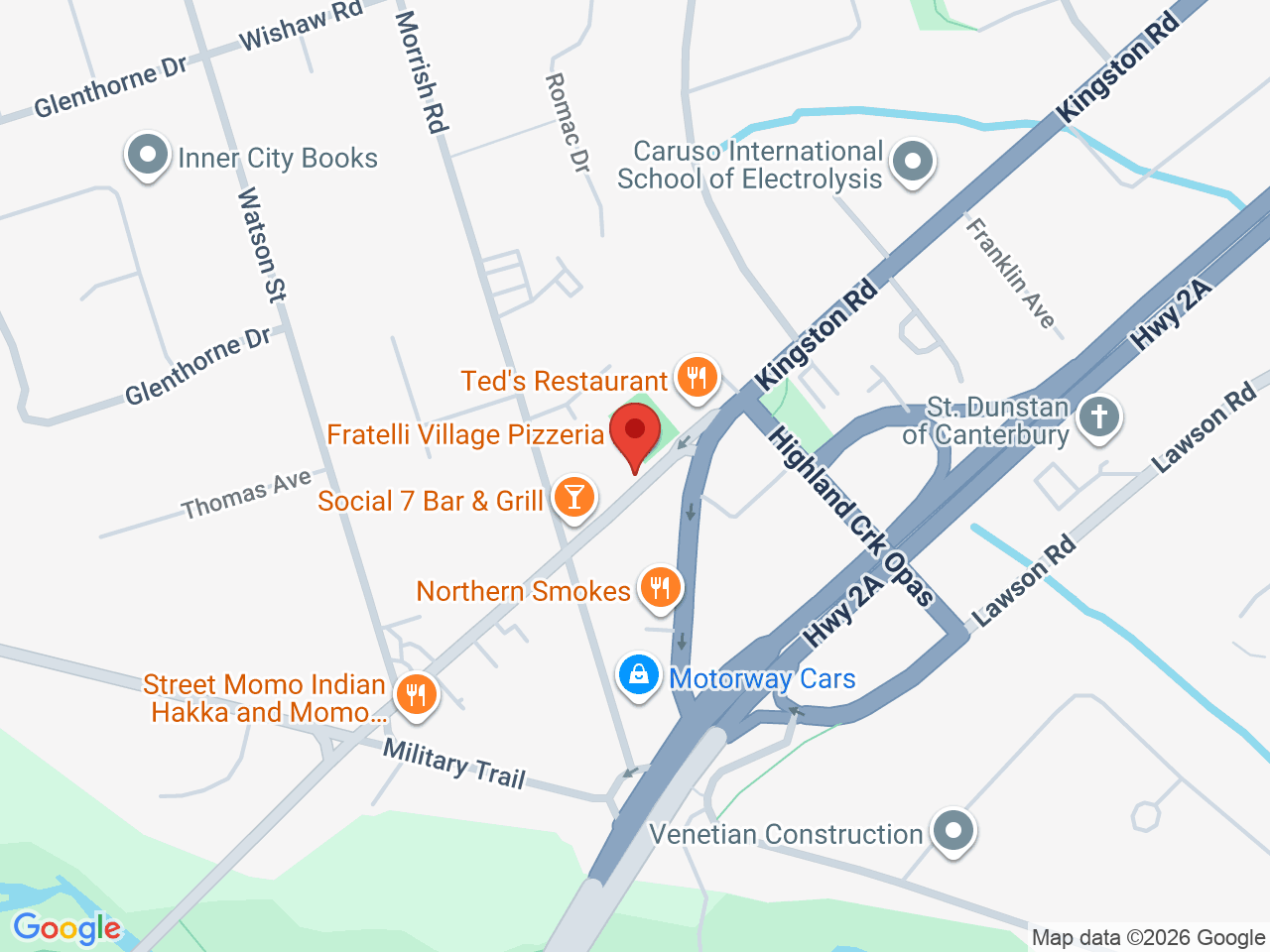 Street map for Buds House, 382 Old Kingston Rd, Scarborough ON