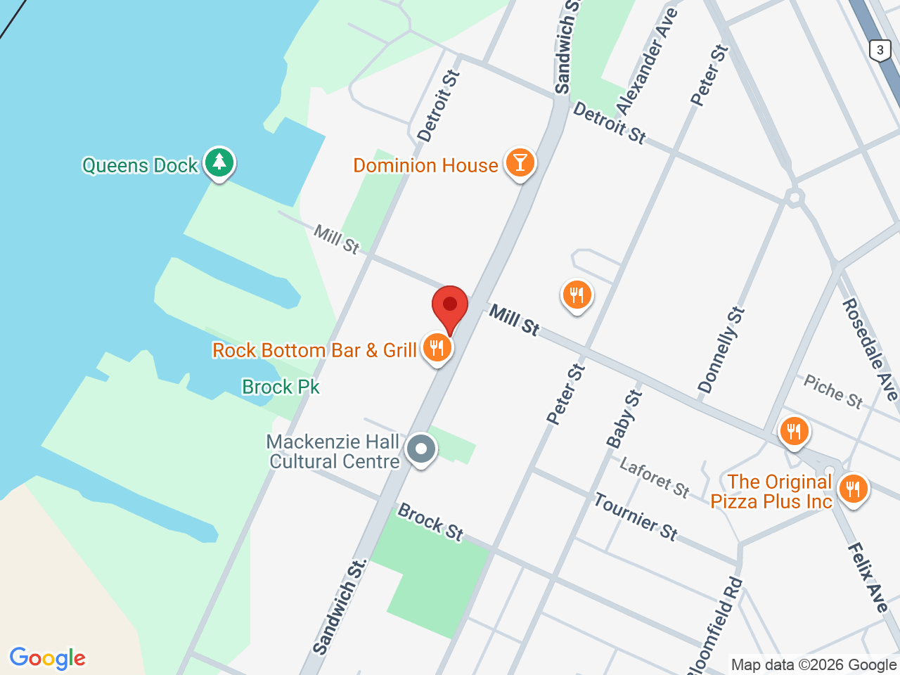 Street map for Discounted Cannabis, 3218 Sandwich St, Windsor ON
