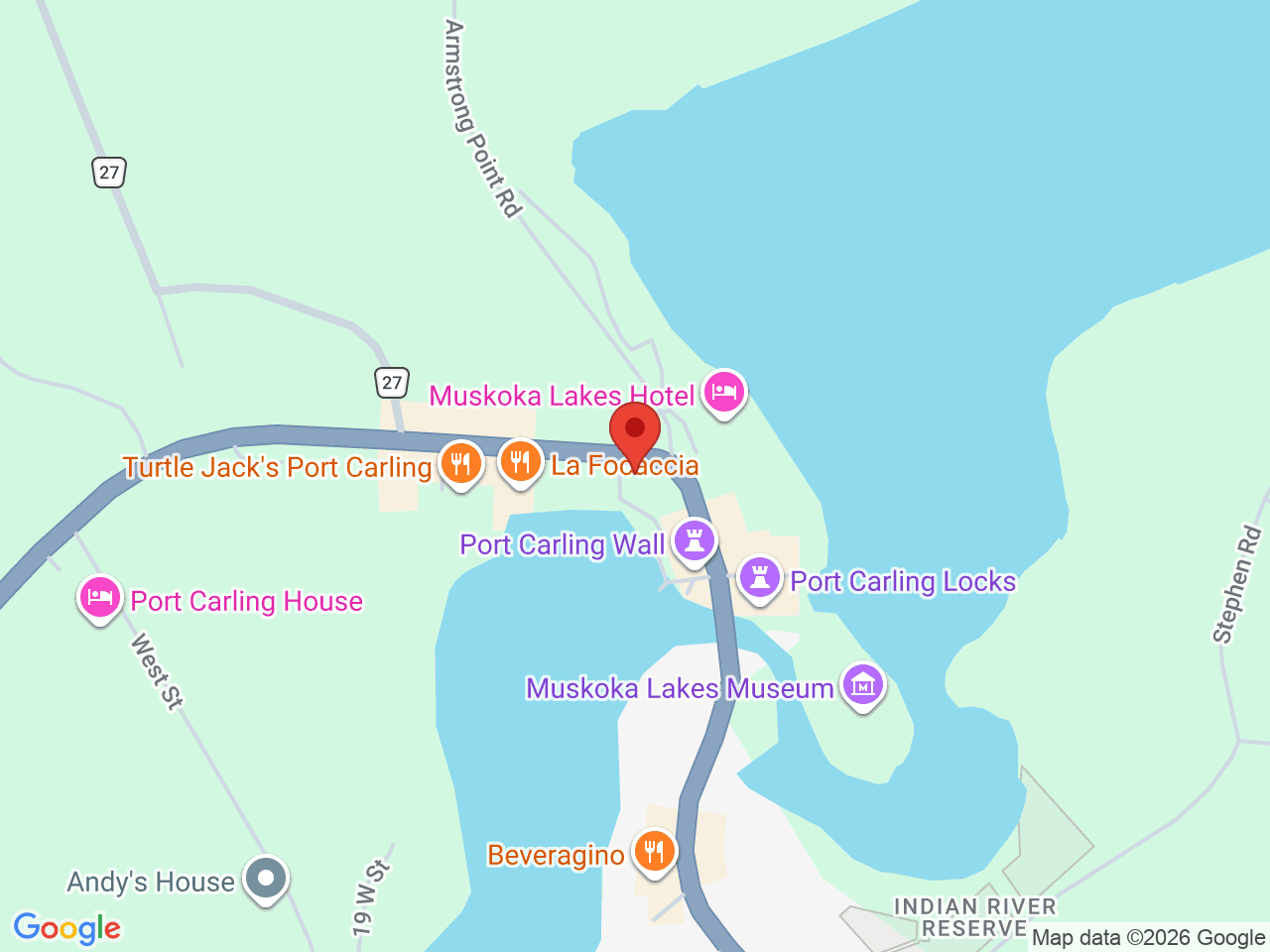 Street map for Fika Cannabis Store, 111 Medora St, Port Carling ON