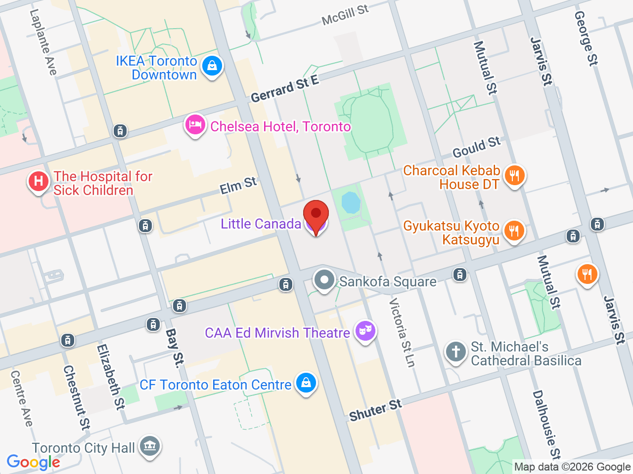 Street map for Fika Cannabis Store, 10 Dundas St E Unit 100, Toronto ON