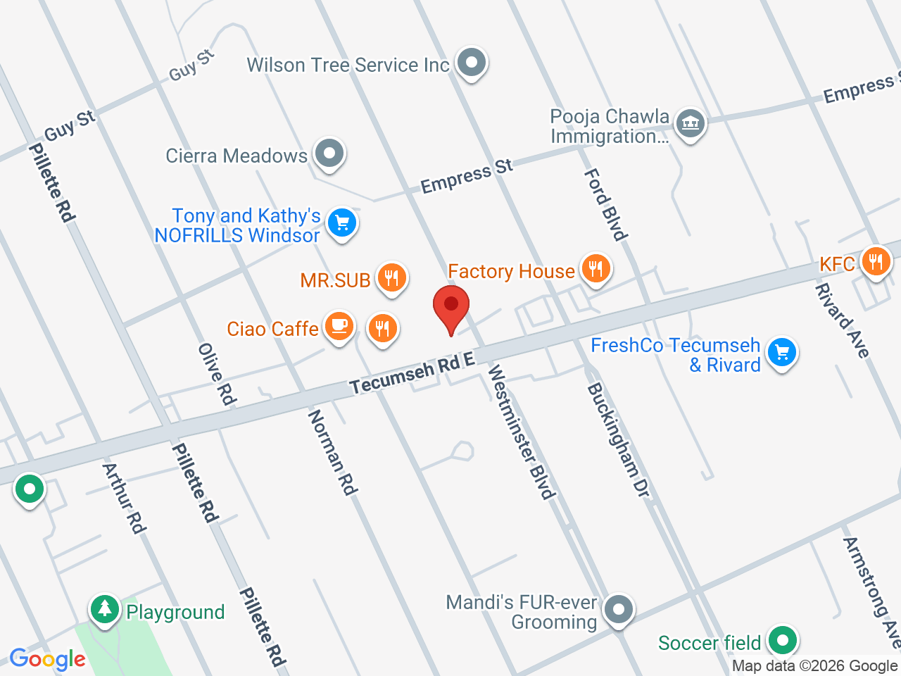 Street map for Discounted Cannabis, 5124 Tecumseh Rd E, Windsor ON