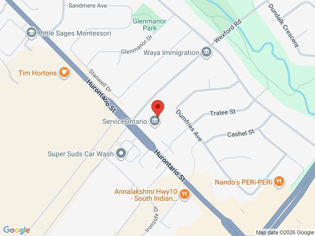 Street map for Holland Daze, 1 Wexford Rd #4, Brampton ON