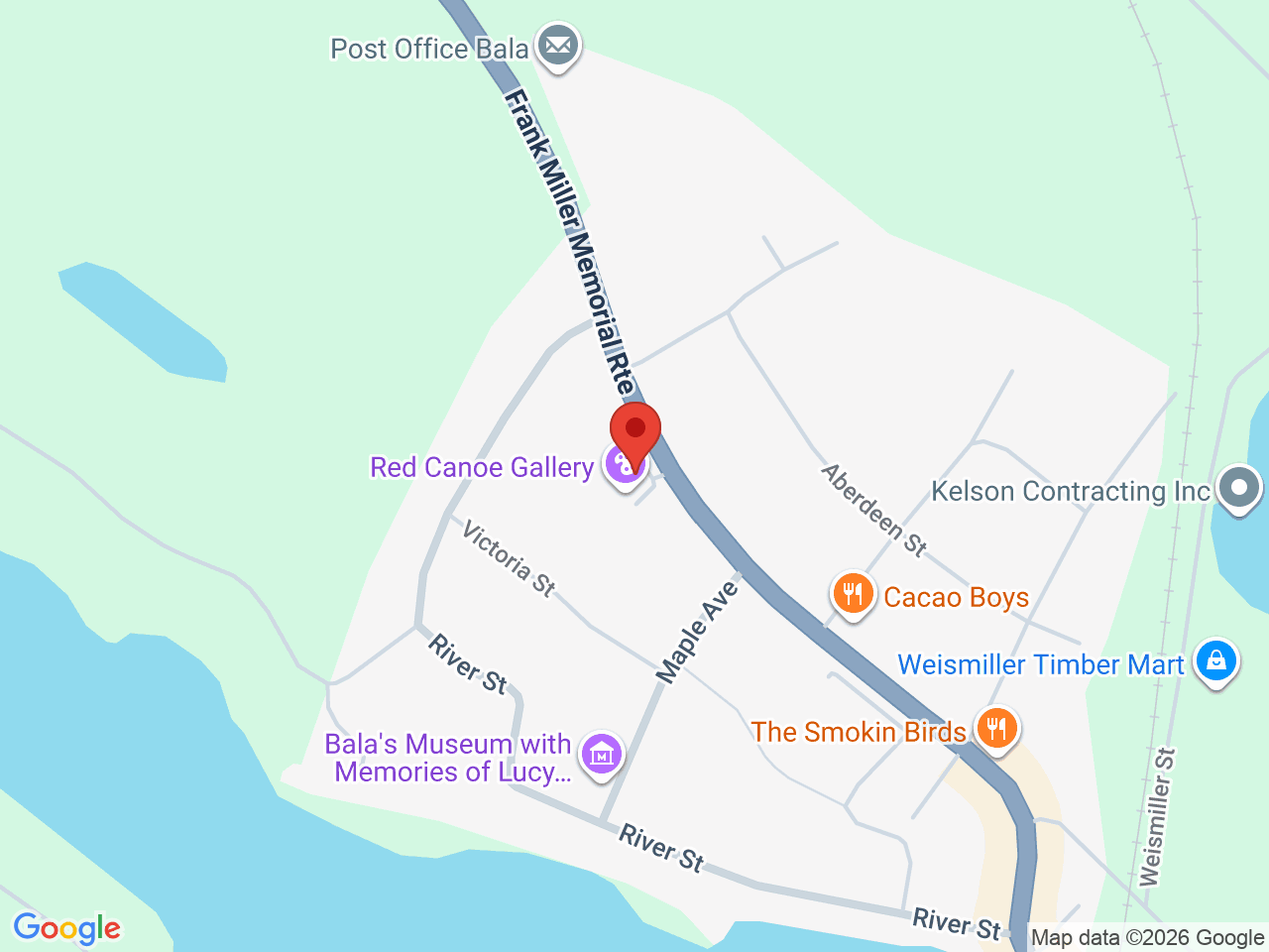 Street map for Kasa Kana, 3181 Muskoka District Road 169, Bala ON