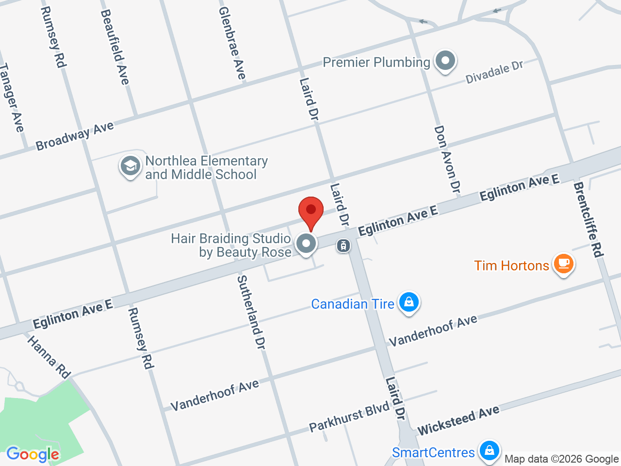 Street map for Kindling Cannabis, 850 Eglinton Ave E, Toronto ON